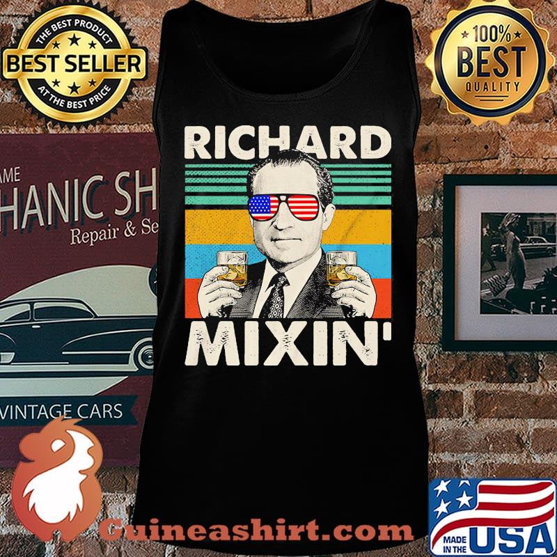 Richard mixin drinking 4th of july vintage retro s Tank top