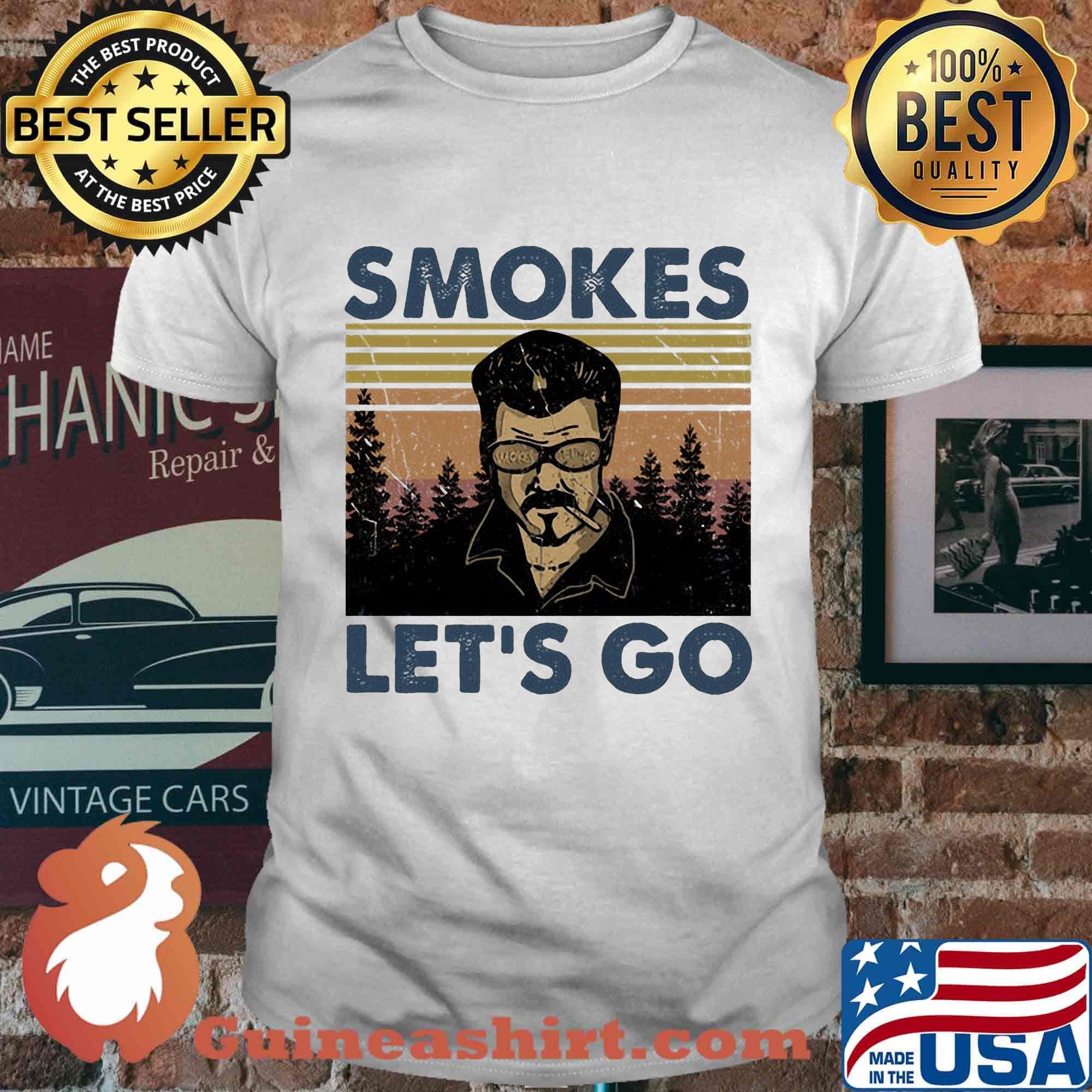 Ricky lafleur smokes let's go vintage retro shirt