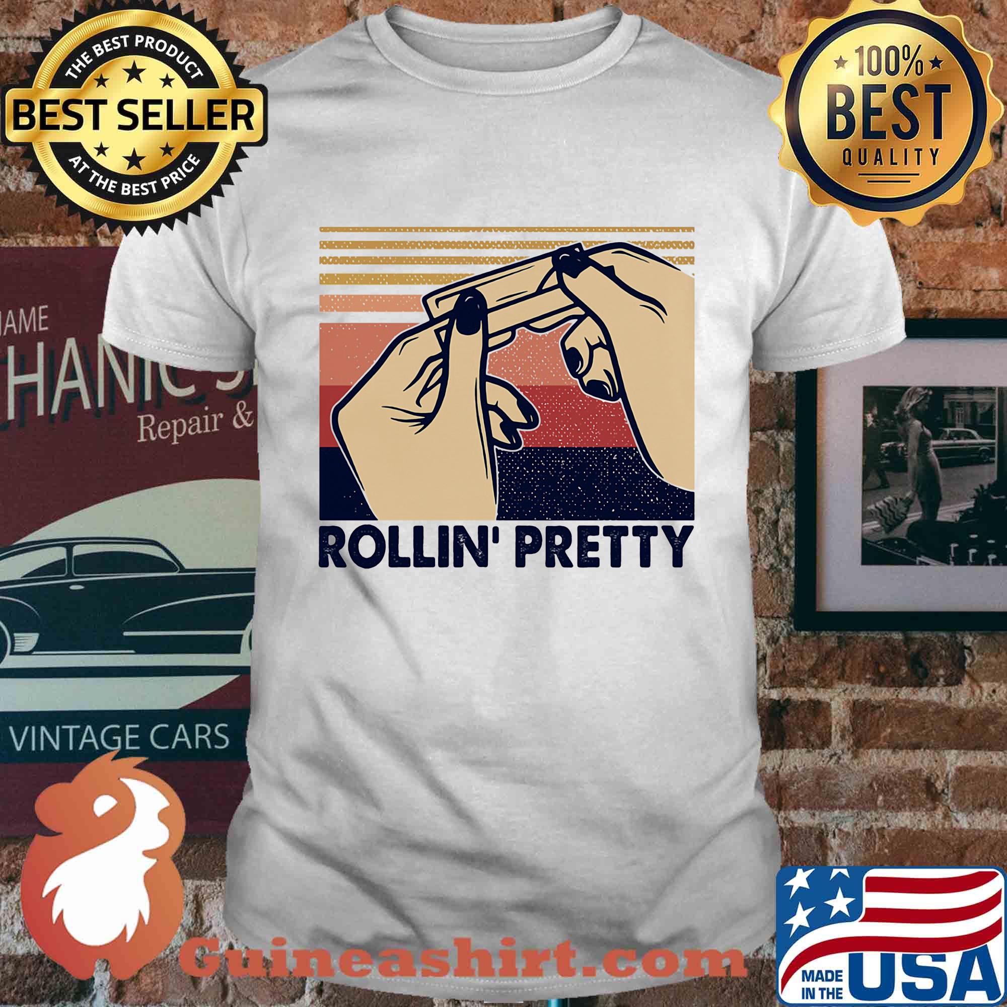 Rolling pretty hands vintage retro shirt