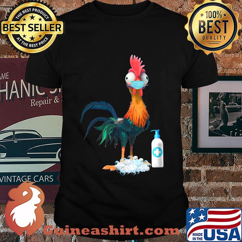 Rooster Hand Wash Soap Face Mask Shirt