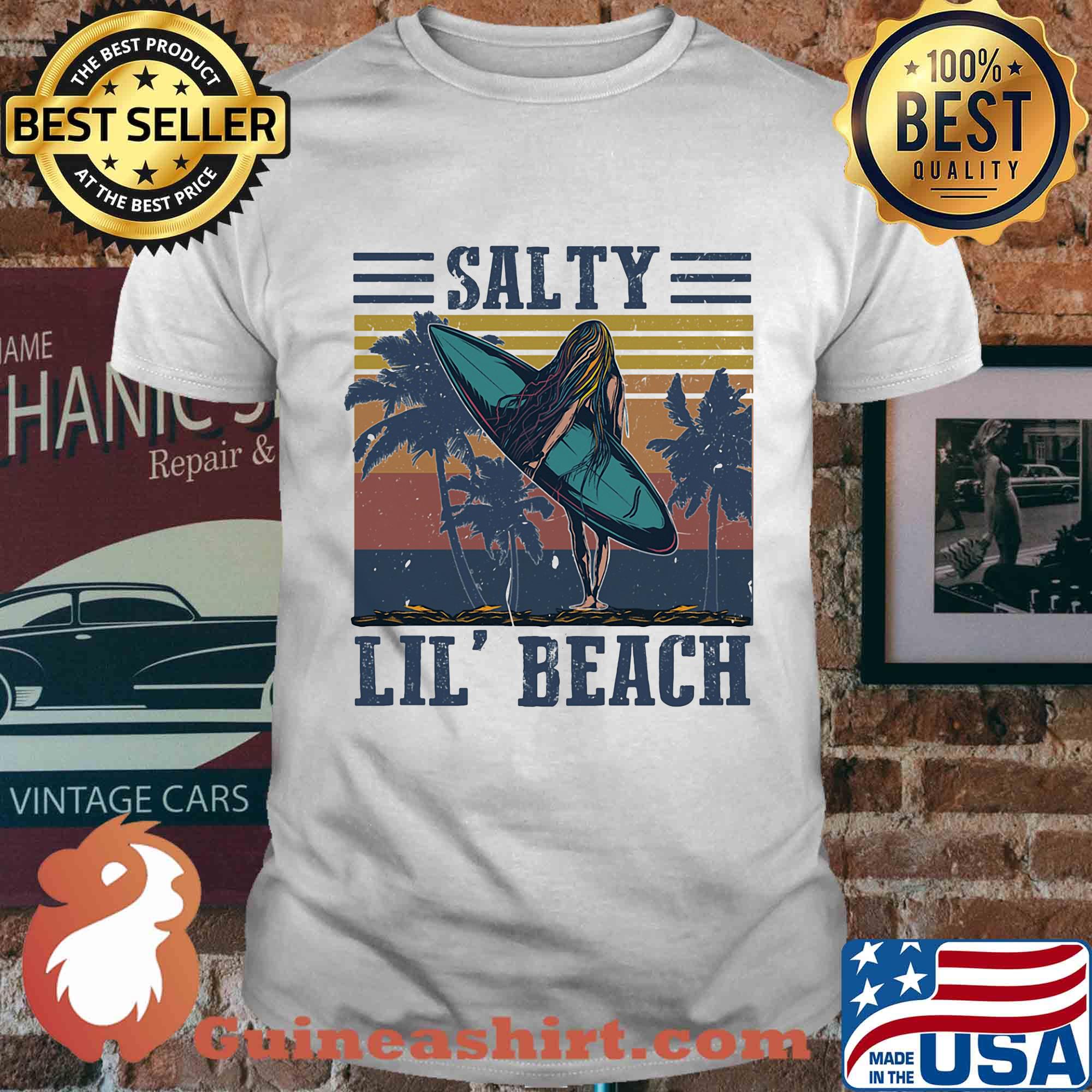 Salty lil' beach vintage retro shirt