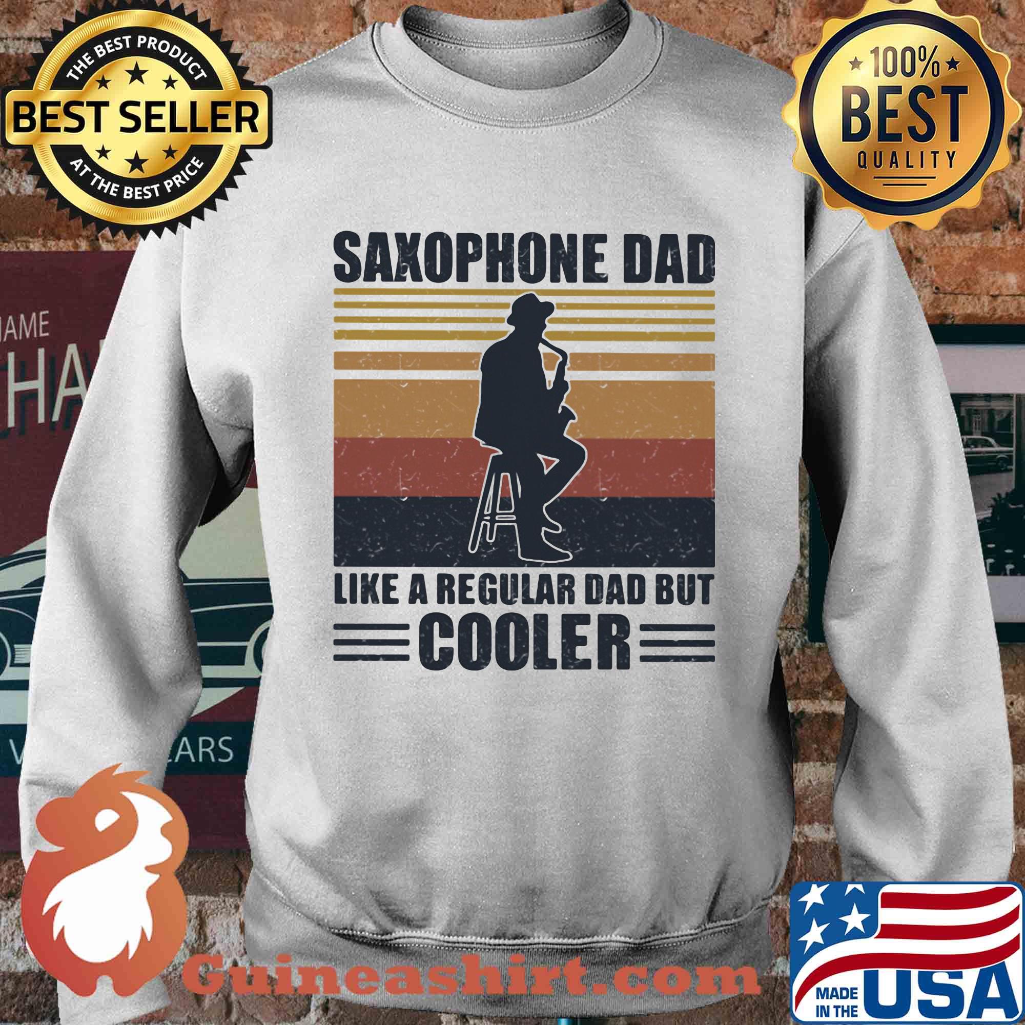 Saxophone dad like a regular dad but cooler vintage retro s Sweater