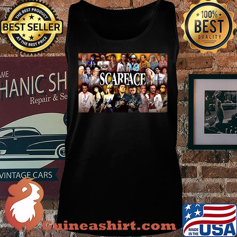 Scarface movie characters signatures poster s Tank top