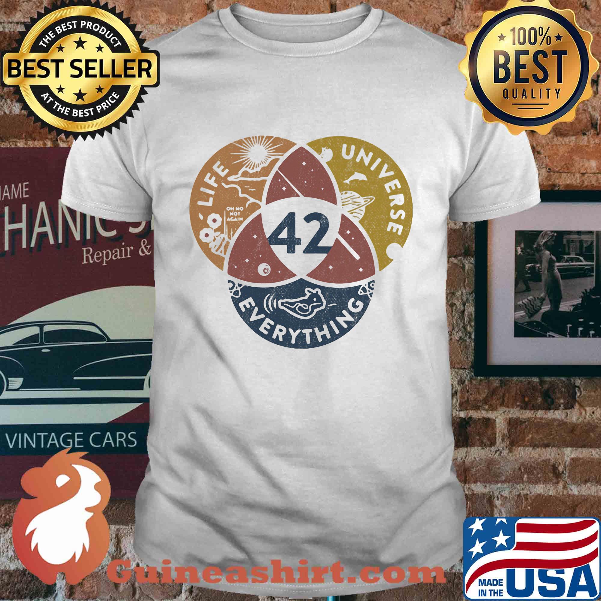 Science life universe everything 42 shirt