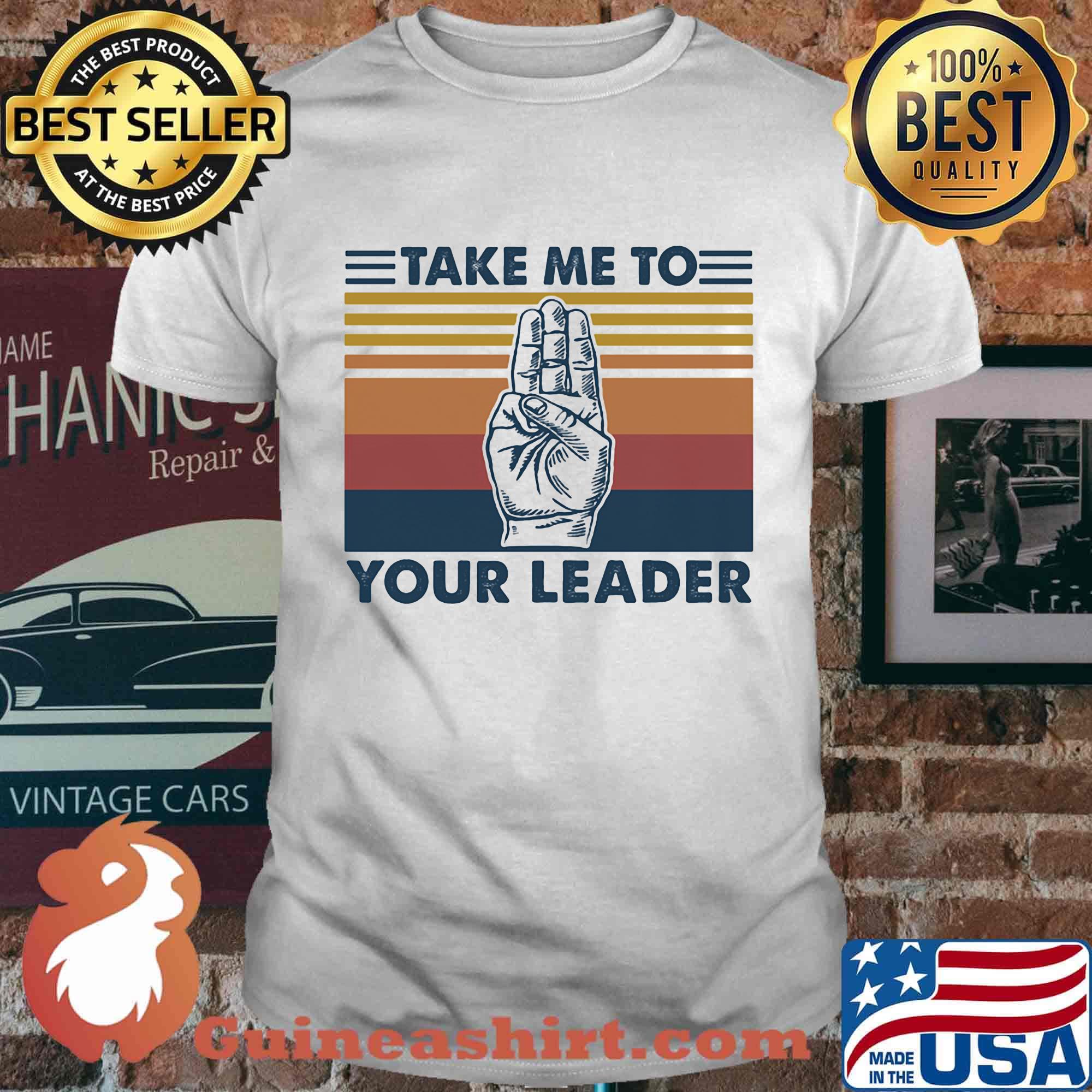 Scouting take me to your leader vintage retro shirt