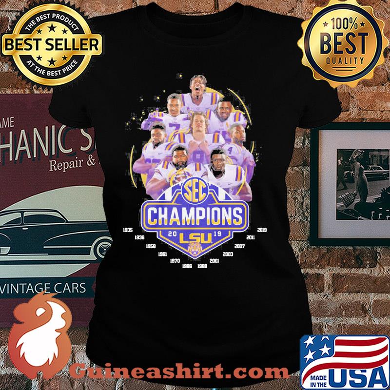 Sec champions 2019 LSU Tigers football team s Ladies tee