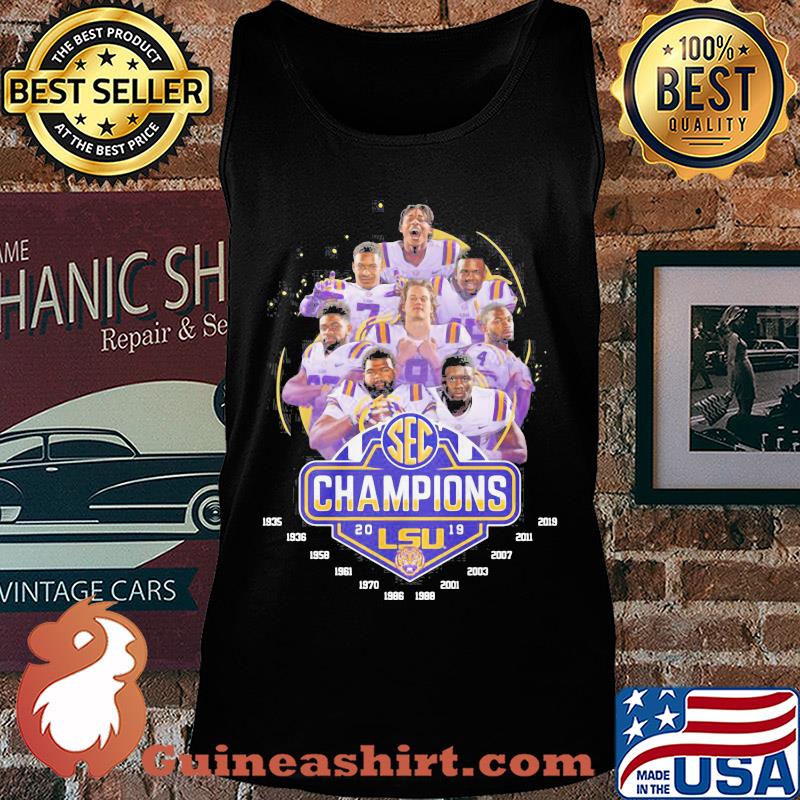 Sec champions 2019 LSU Tigers football team s Tank top