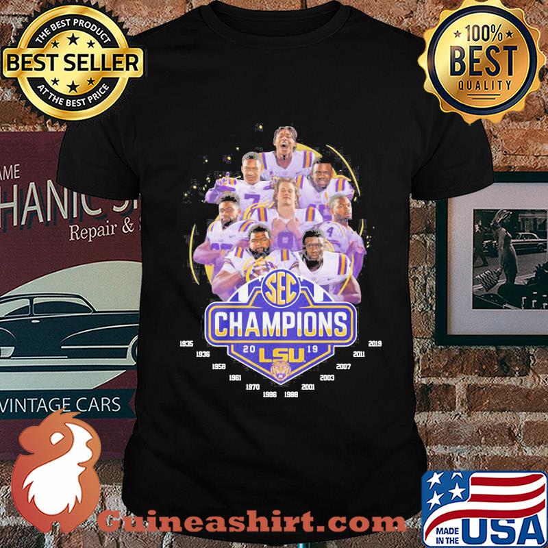Sec champions 2019 LSU Tigers football team shirt