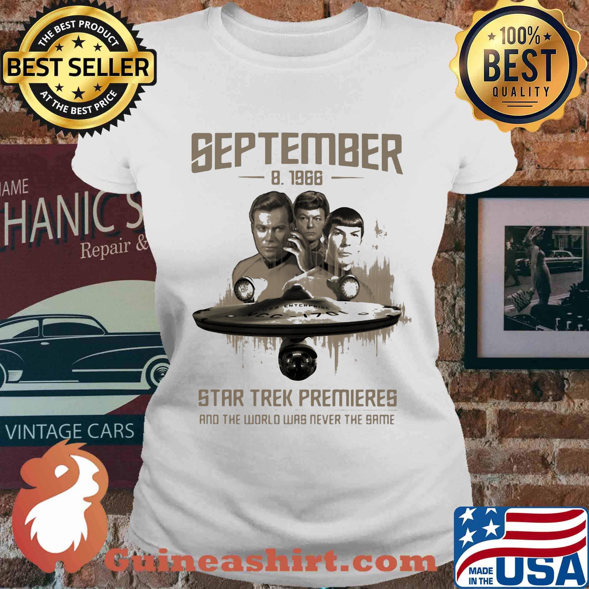 September 8 1966 star trek premieres and the world was never the same movie s Ladies tee
