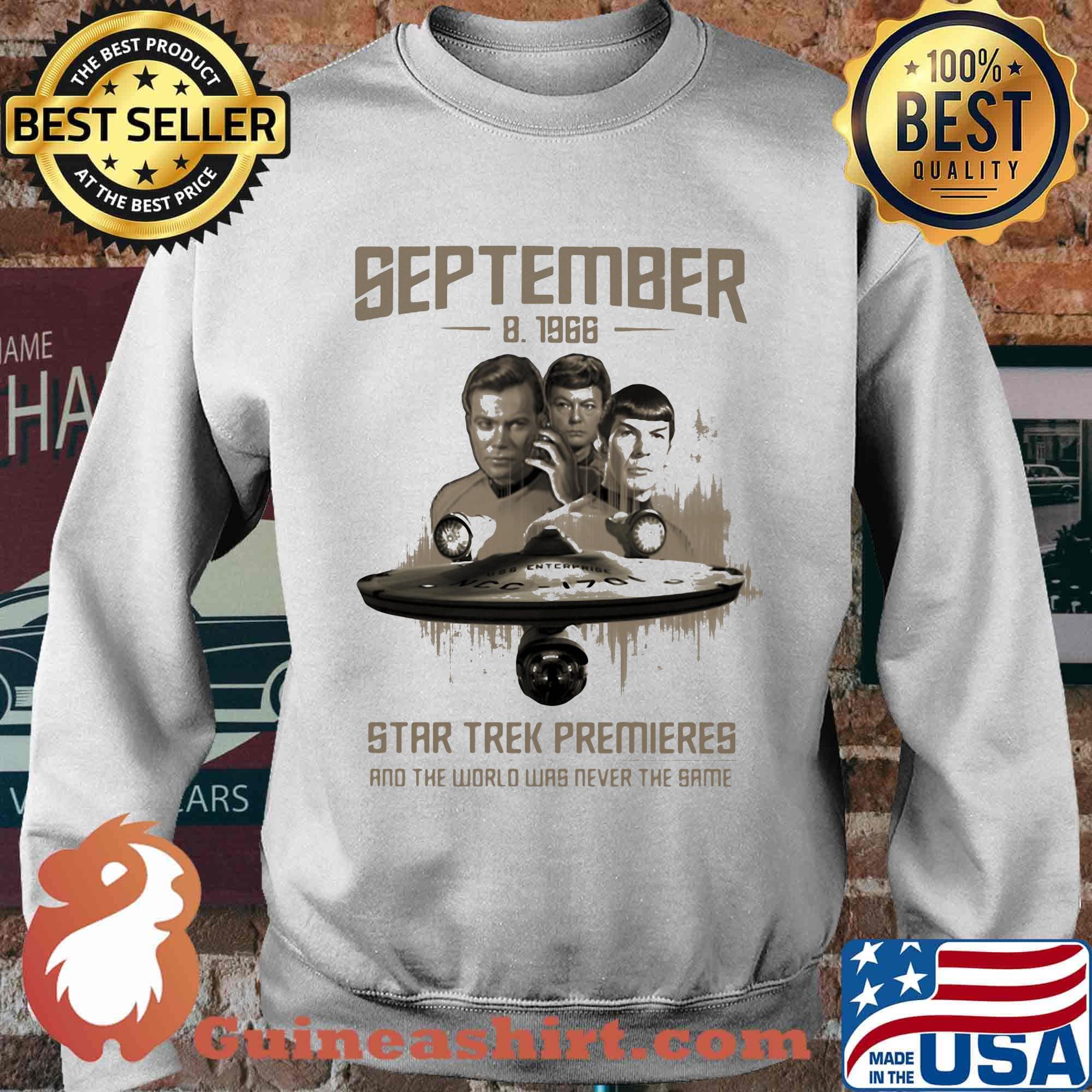 September 8 1966 star trek premieres and the world was never the same movie s Sweater