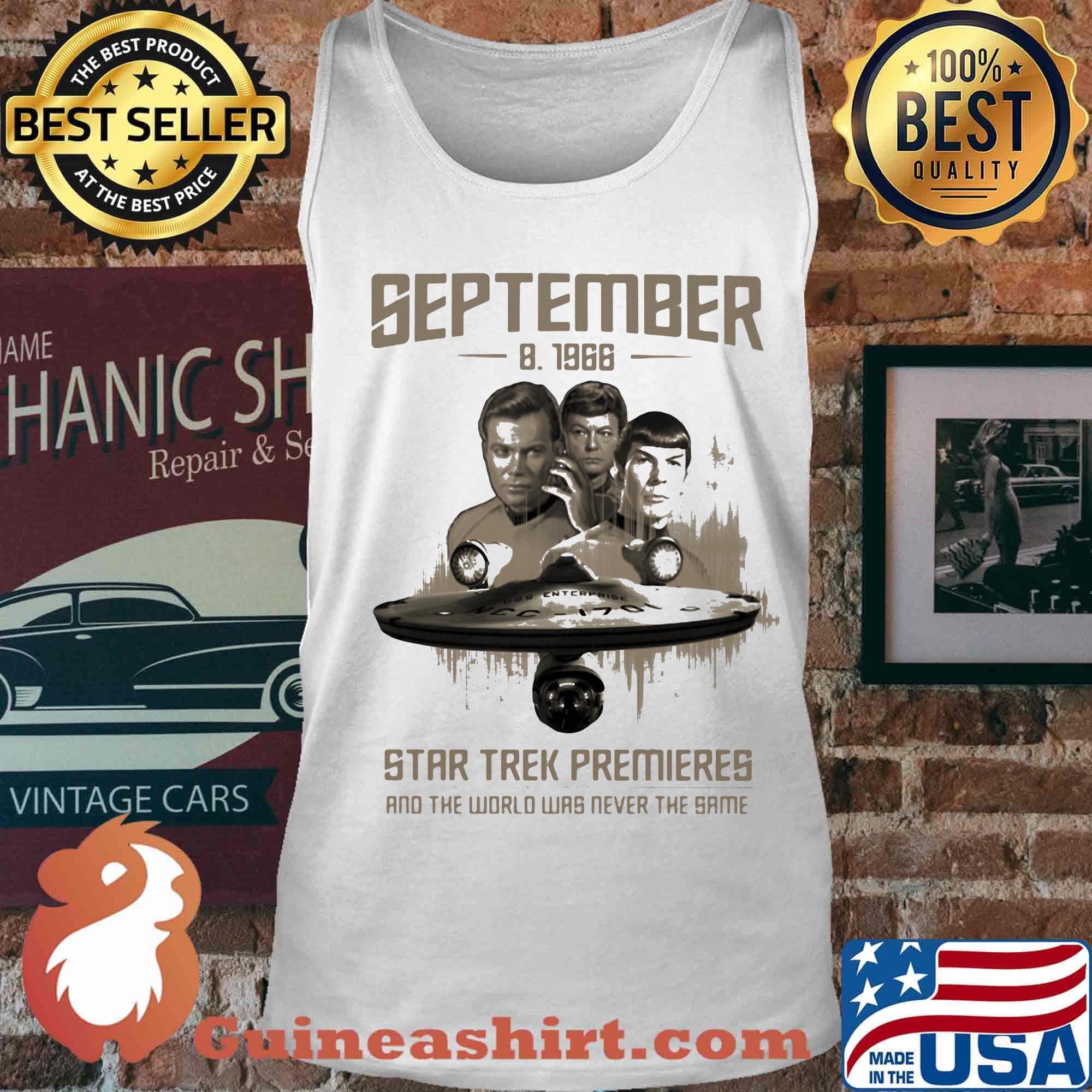 September 8 1966 star trek premieres and the world was never the same movie s Tank top