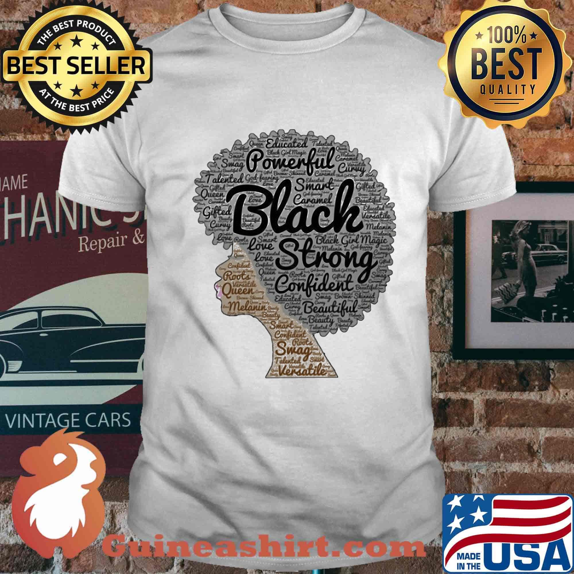 She powerful small caramel black strong confident beautiful shirt