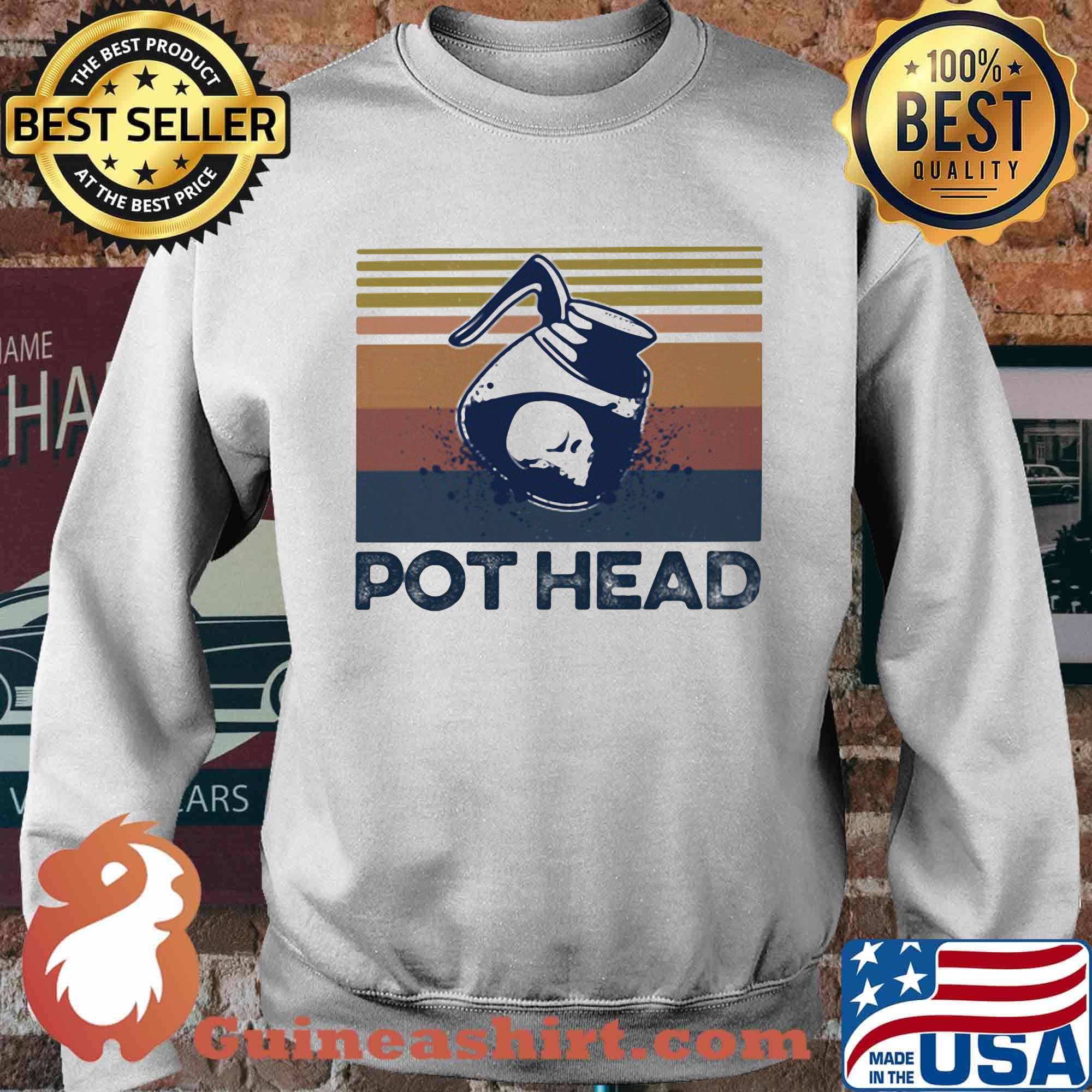 Skull teapot head vintage retro s Sweater