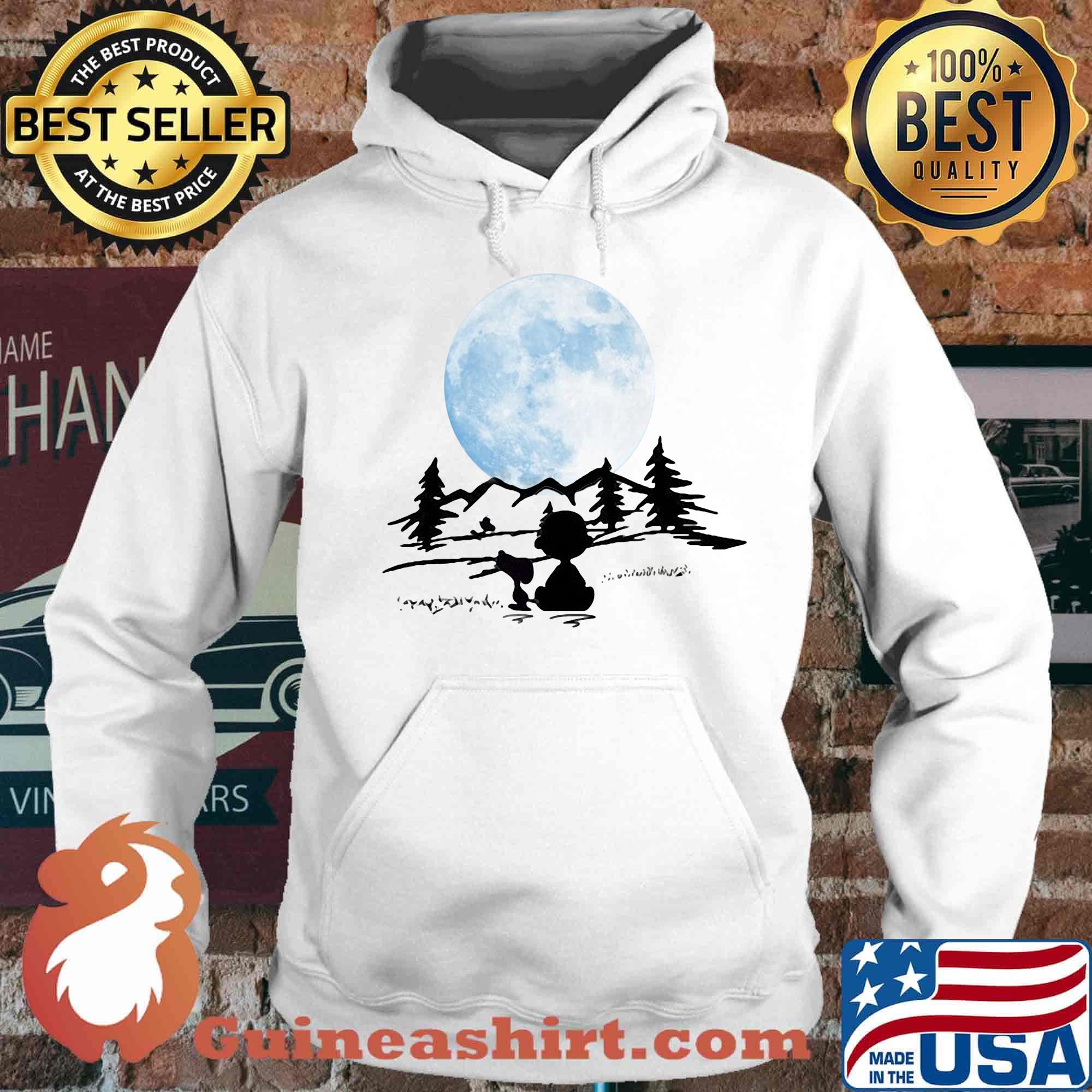 Snoopy and charlie brown camping moon s Hoodie