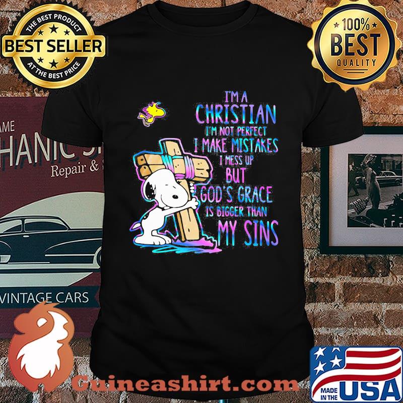 Snoopy i'm a christian im not perfect i make mistakes i mess up but god's grace is bigger my sins hrit