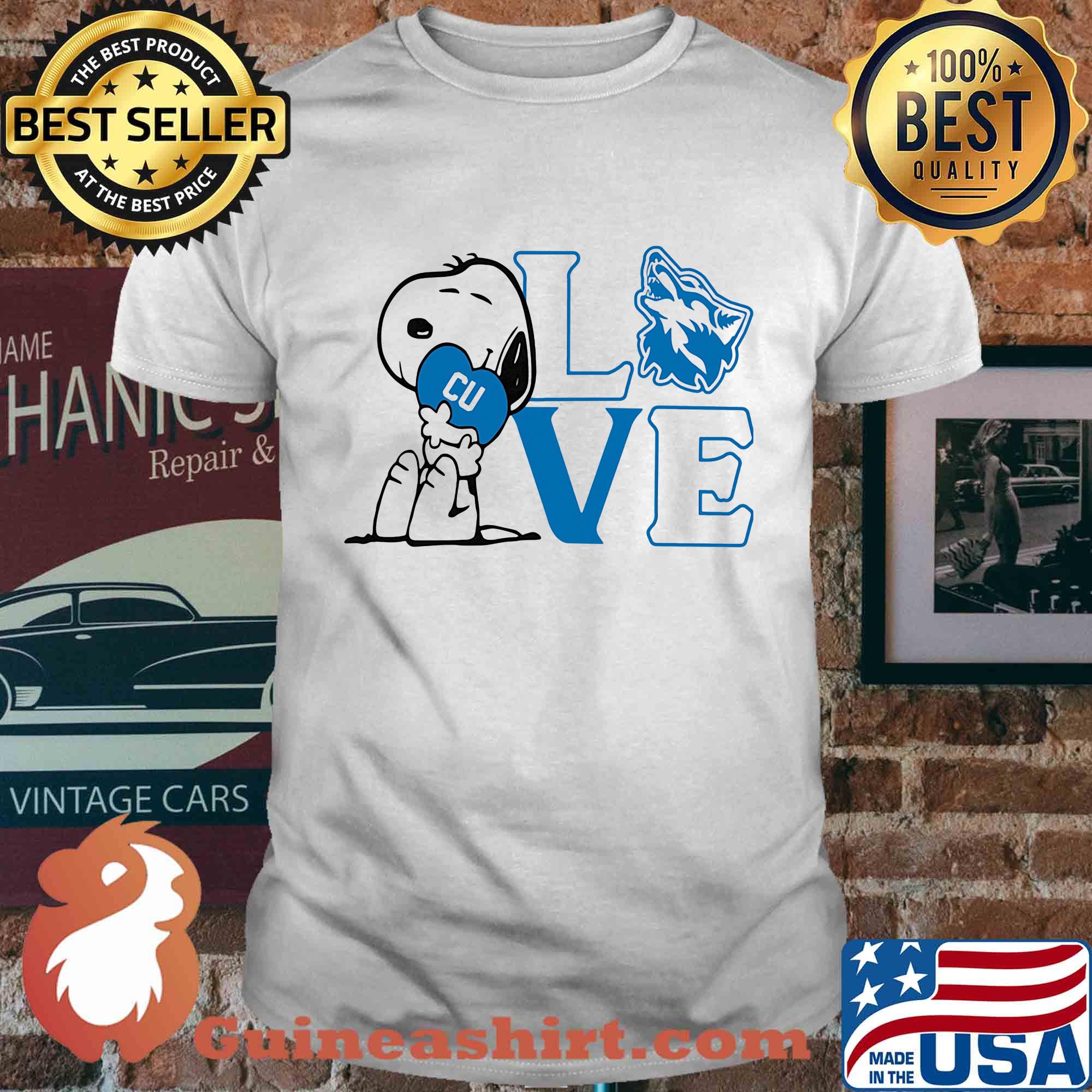 Snoopy love cu cheyney university of pennsylvania heart shirt