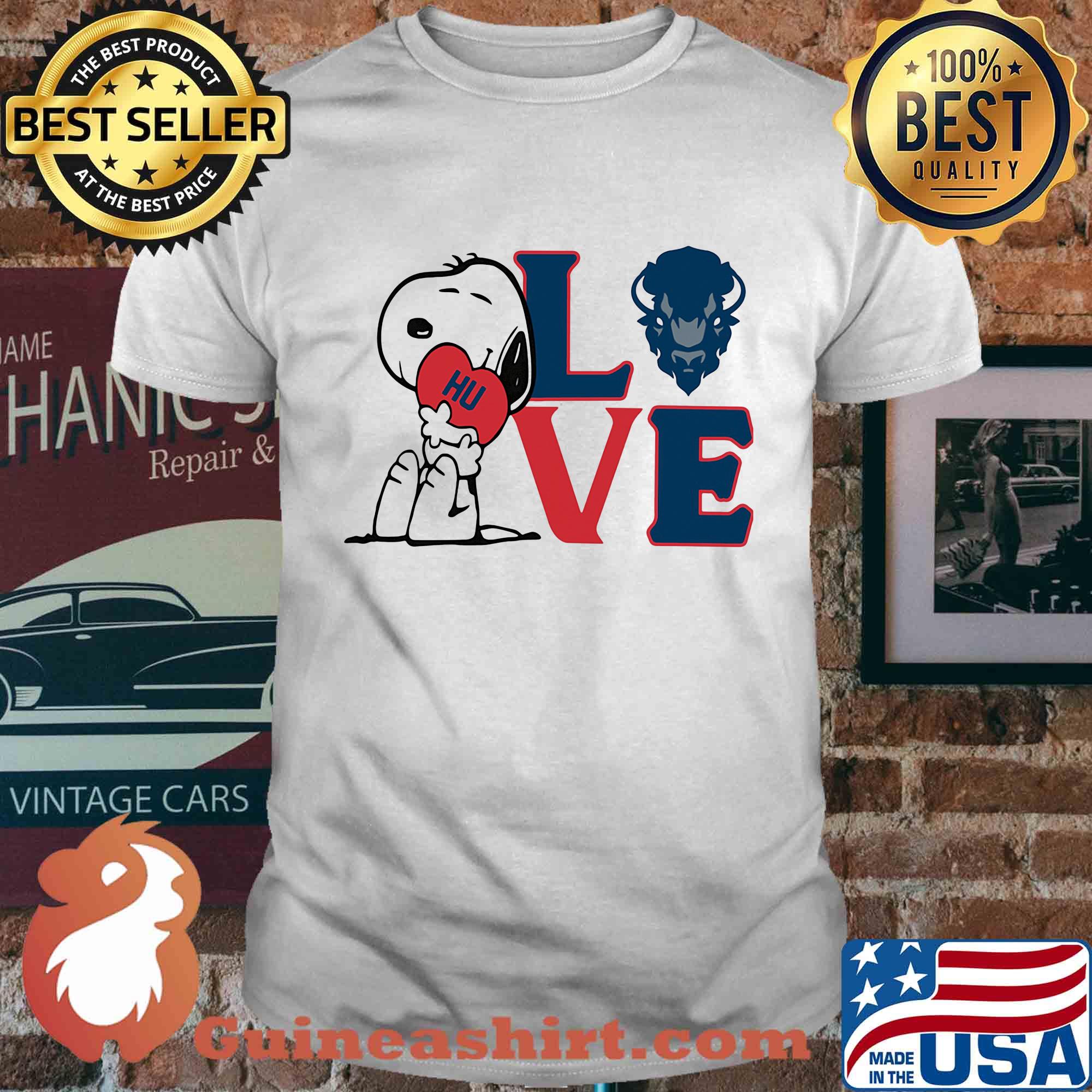Snoopy love hu howard university heart shirt