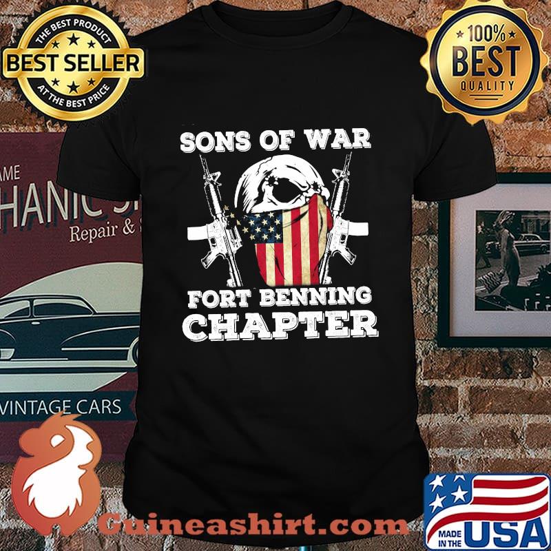Sons of war fort benning chapter american flag independence day shirt
