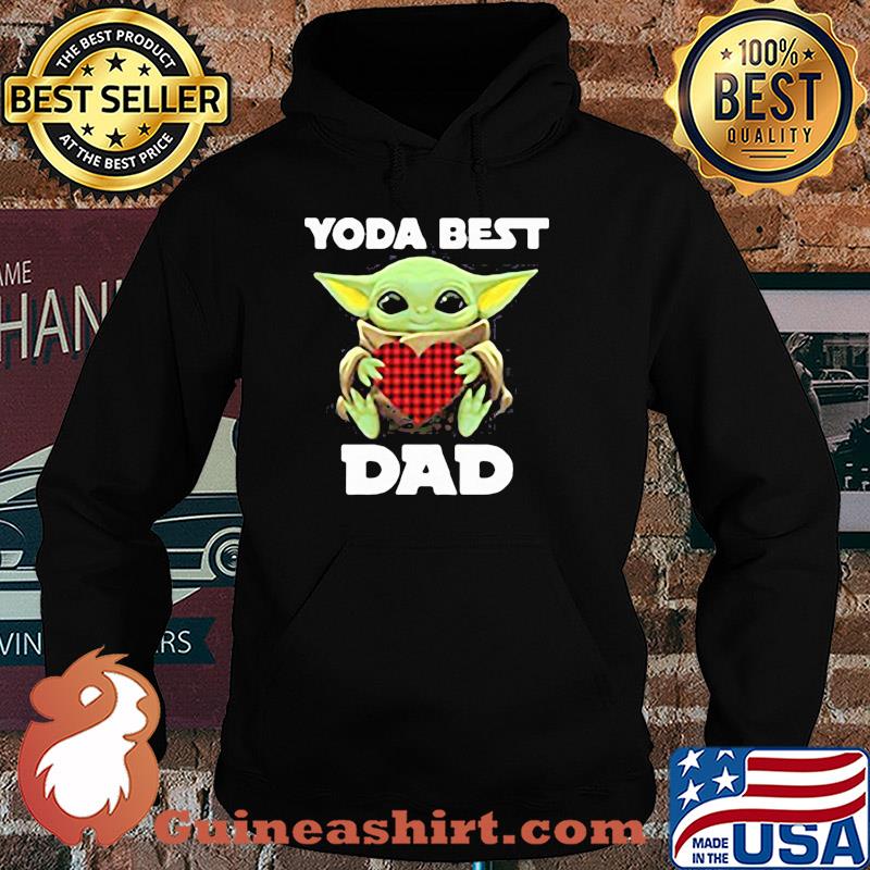 Star wars baby yoda best dad heart happy father's day s Hoodie