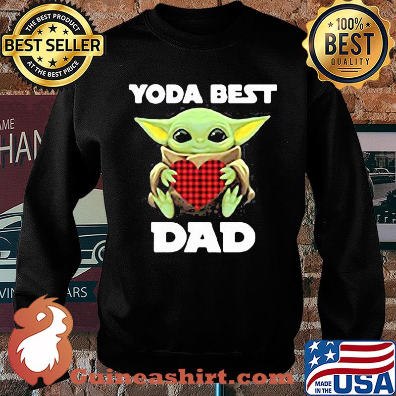 Star wars baby yoda best dad heart happy father's day s Sweater