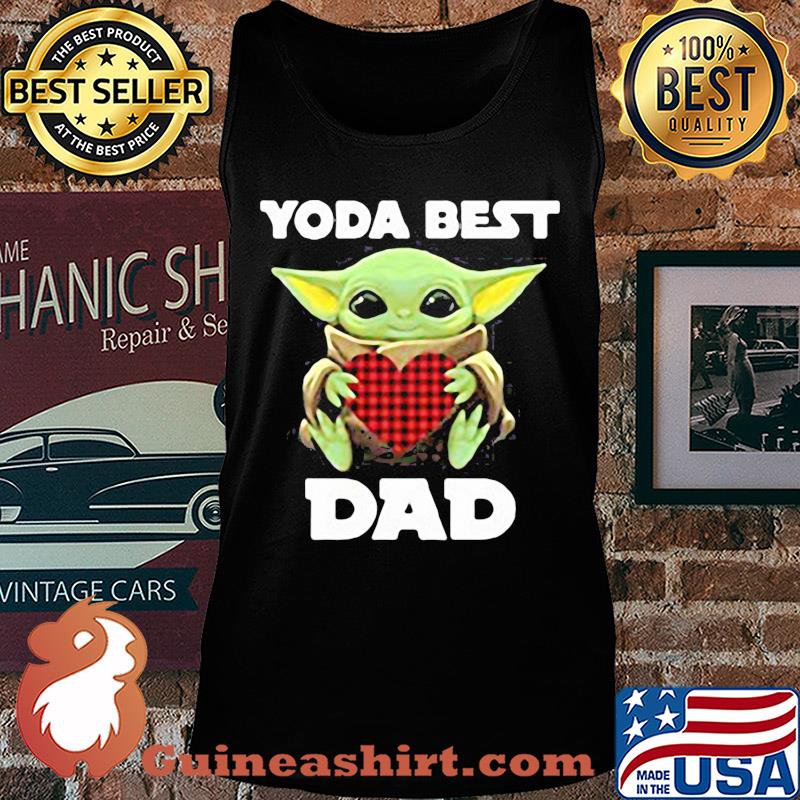 Star wars baby yoda best dad heart happy father's day s Tank top