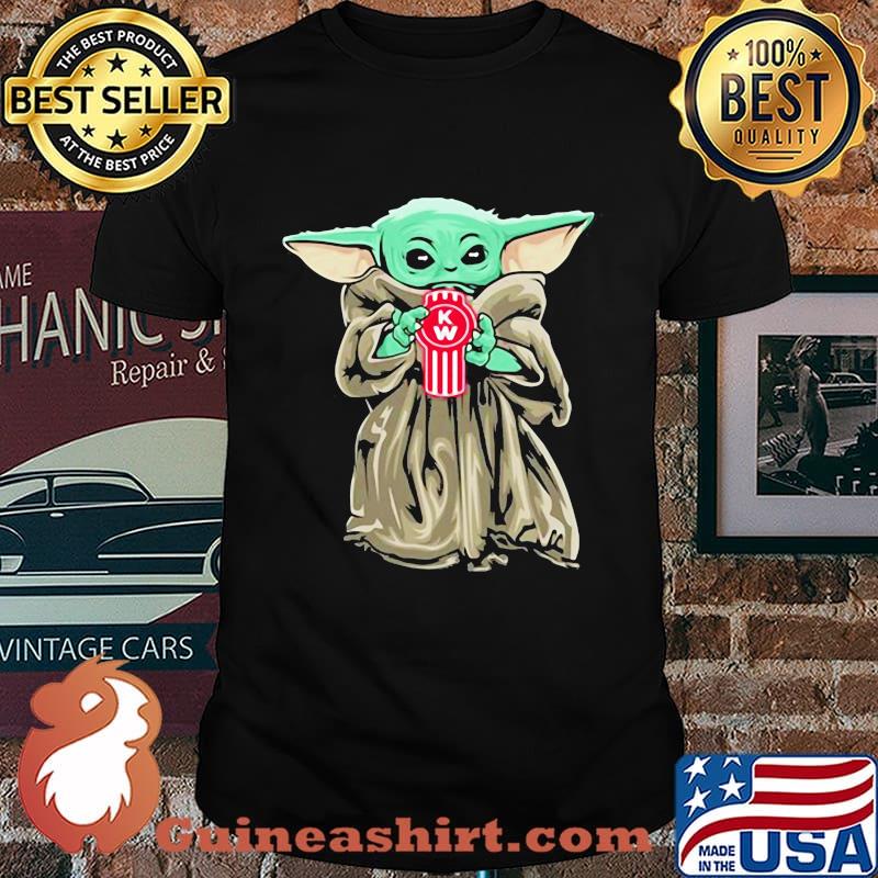Star wars baby yoda hug kenworth logo shirt