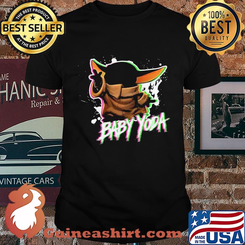 Star wars baby yoda stars shirt