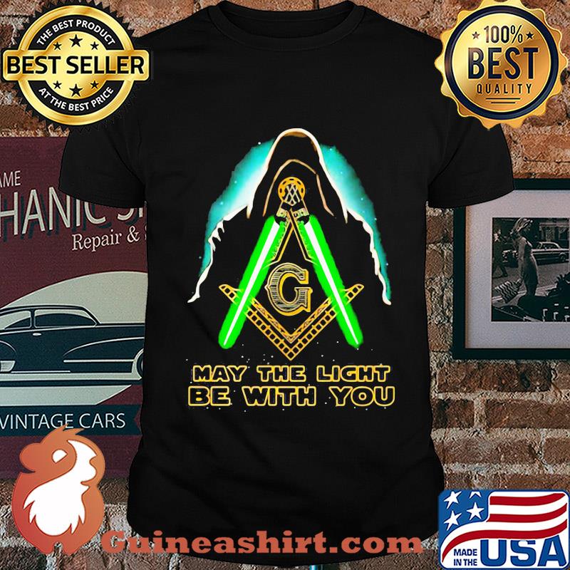 Star wars darth vader may the light be with you freemasonry shirt
