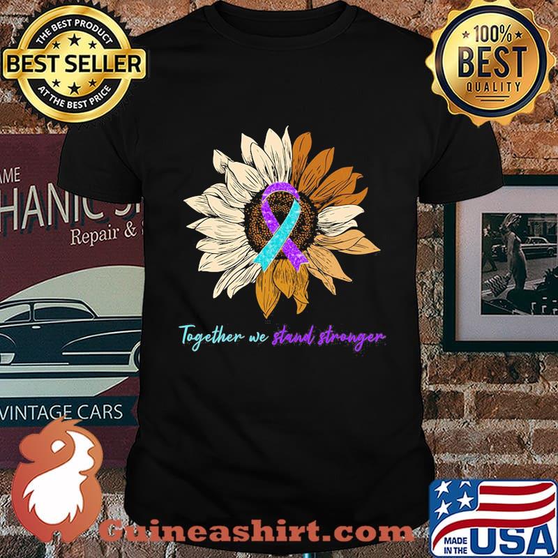 Sunflower together we stand stronger awareness shirt