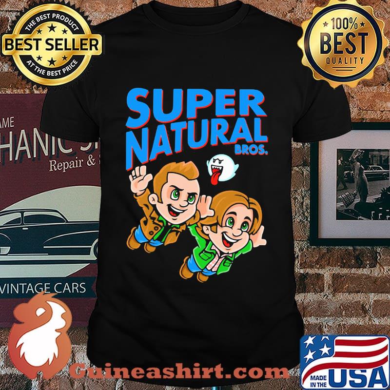 Super natural bros mario mashup shirt