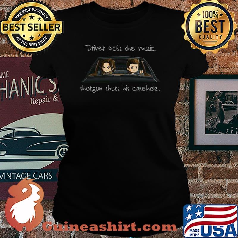 Supernatural driver picks the music shotgun shuts his cakehole s Laides tee