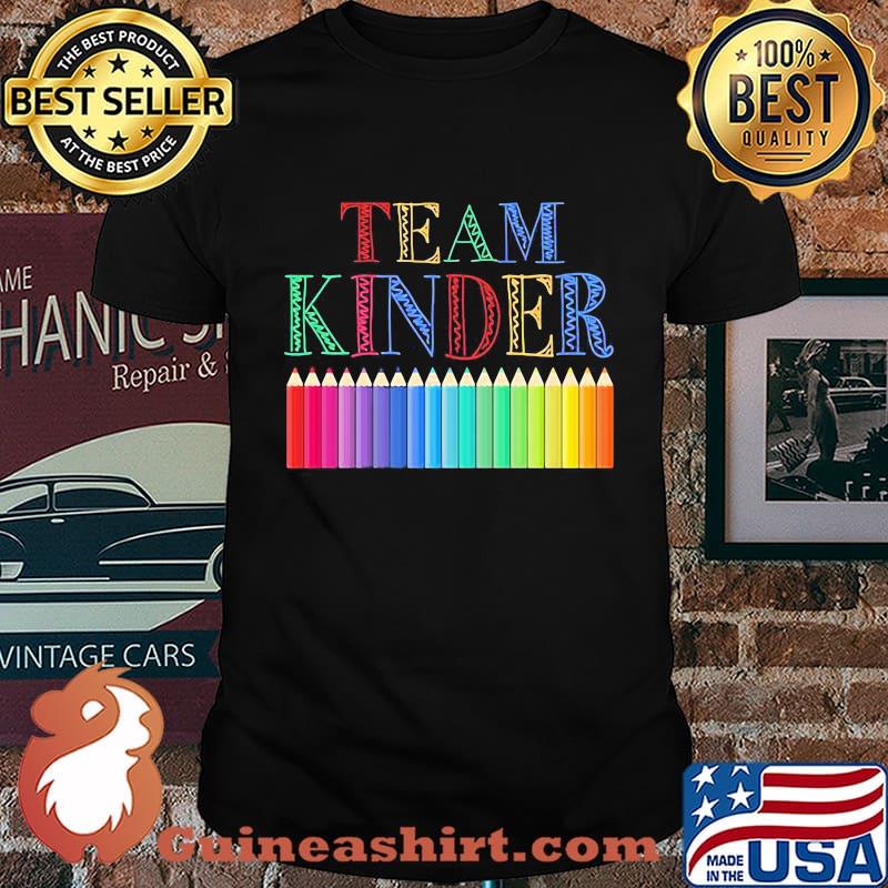 Team kinder color pencil shirt