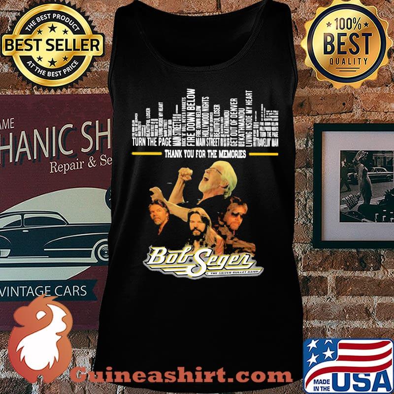 Thank you for the memories bob seger band s Tank top