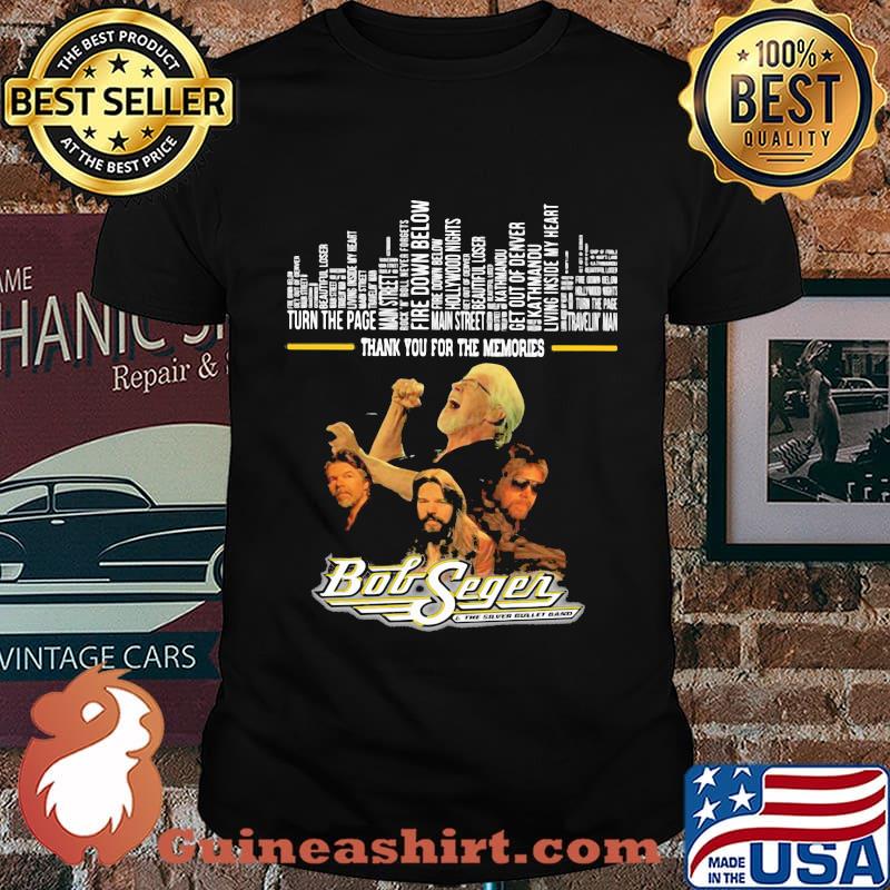Thank you for the memories bob seger band shirt