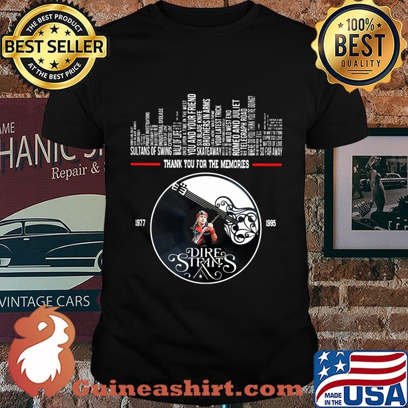 Thank you for the memories dire straits shirt