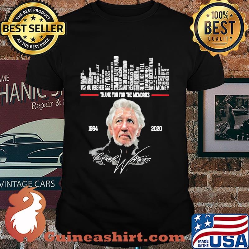 Thank you for the memories roger waters 1964 2020 signature shirt