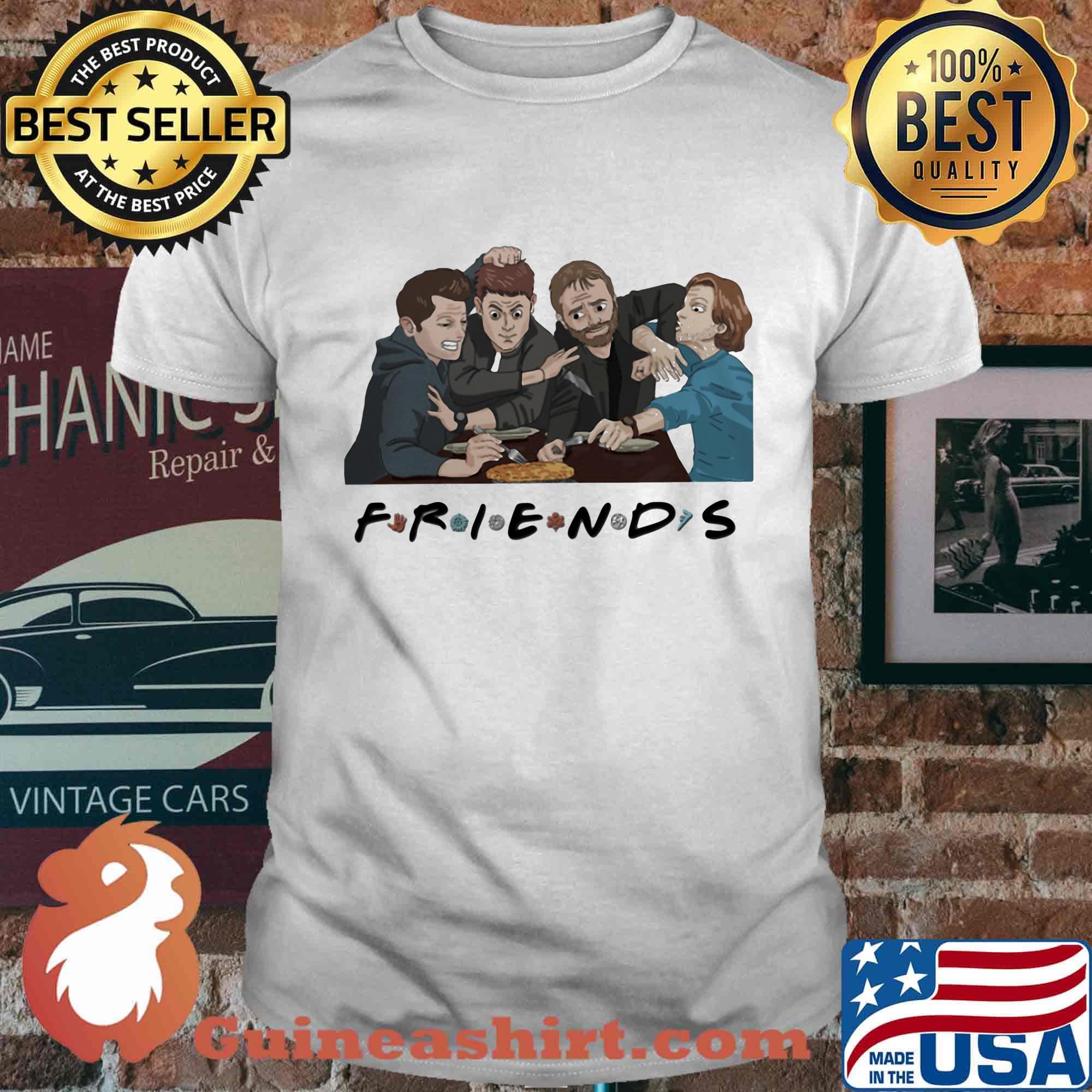 The beatles members chibi friends shirt