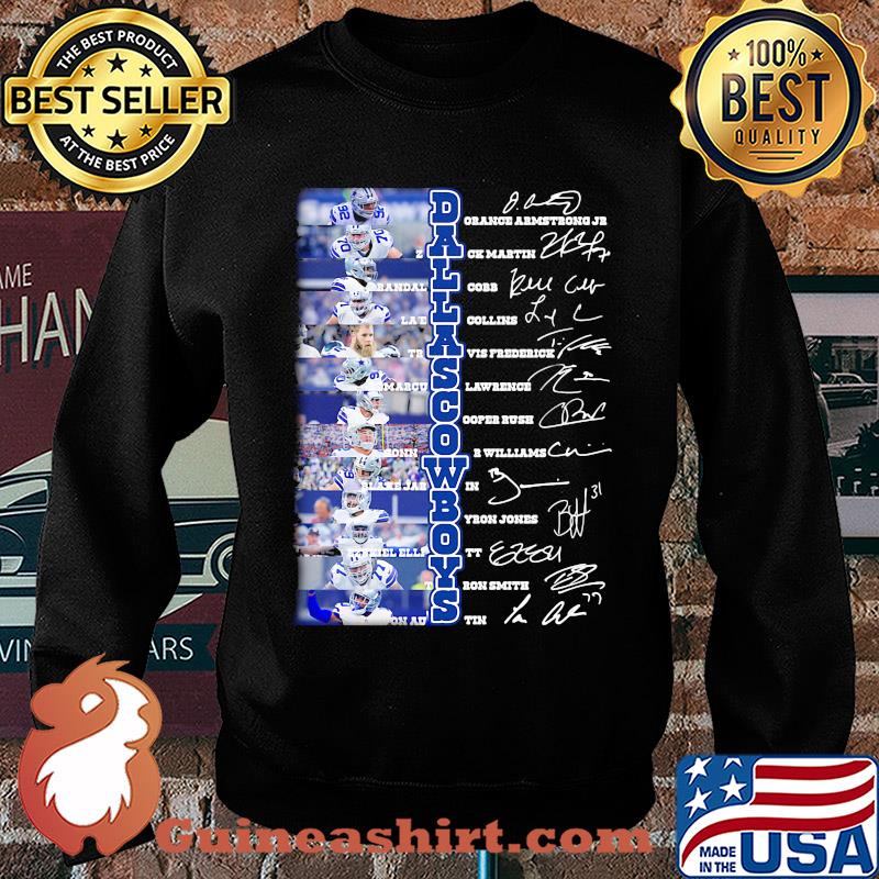 The Dallas Cowboys football team players signatures s Sweater