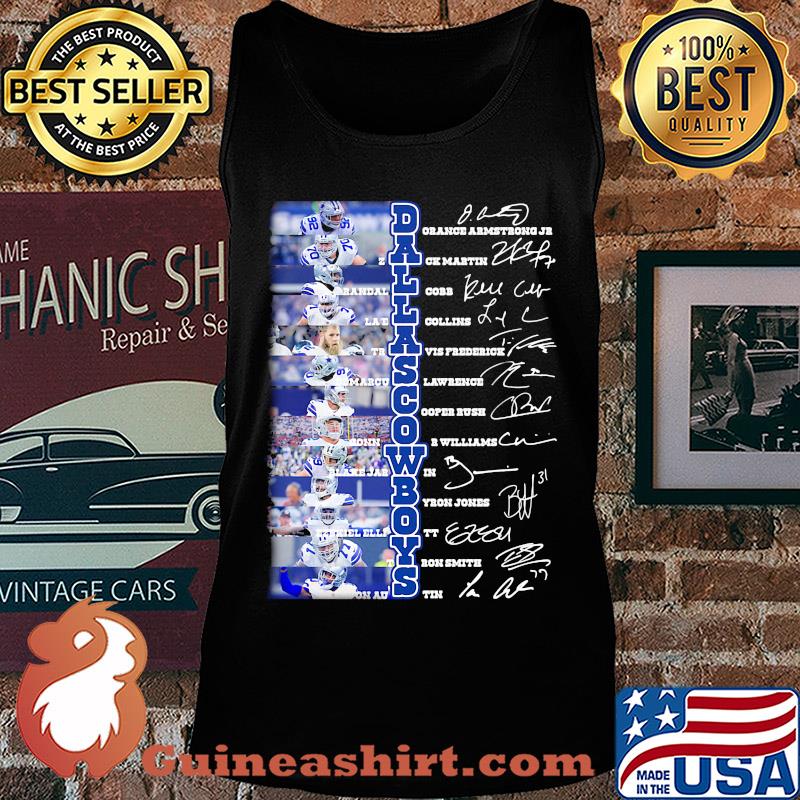 The Dallas Cowboys football team players signatures s Tank top
