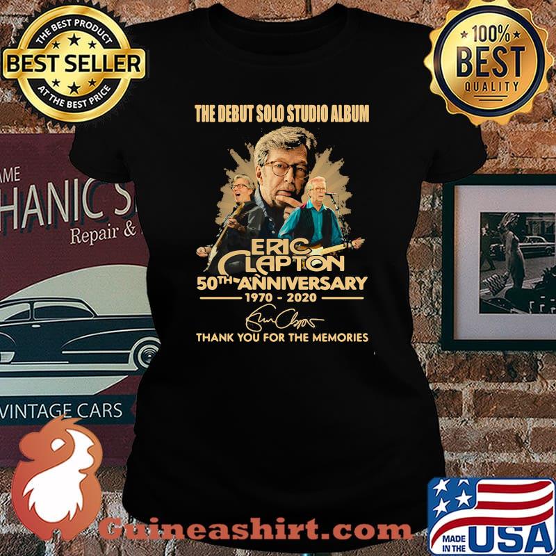 The debut solo studio album eric clapton 50th anniversary 1970 2020 thank you for the memories signatures s Laides tee