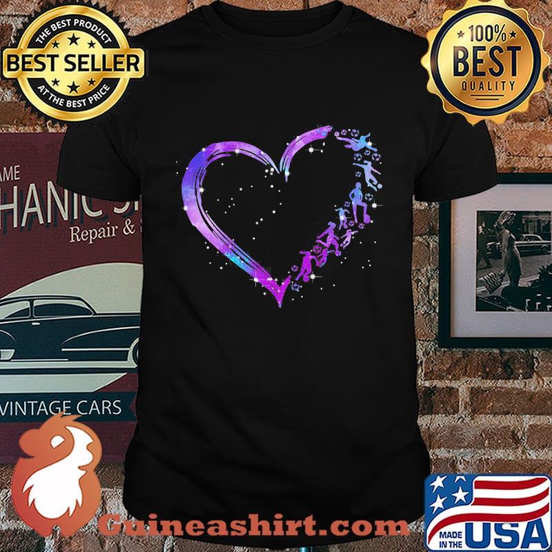 The girl love soccer and heart shirt