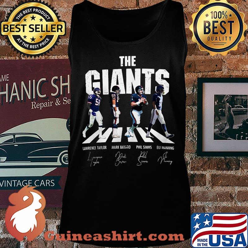 The new york giants football abbey road signatures s Tank top
