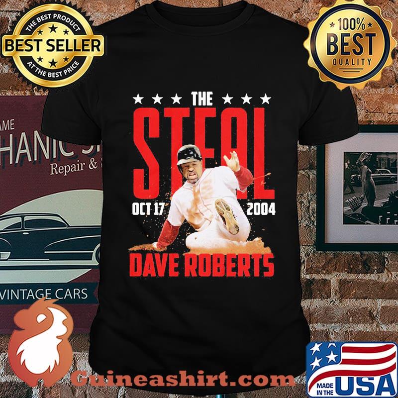 The steal october 17 2004 dave roberts baseball team shirt