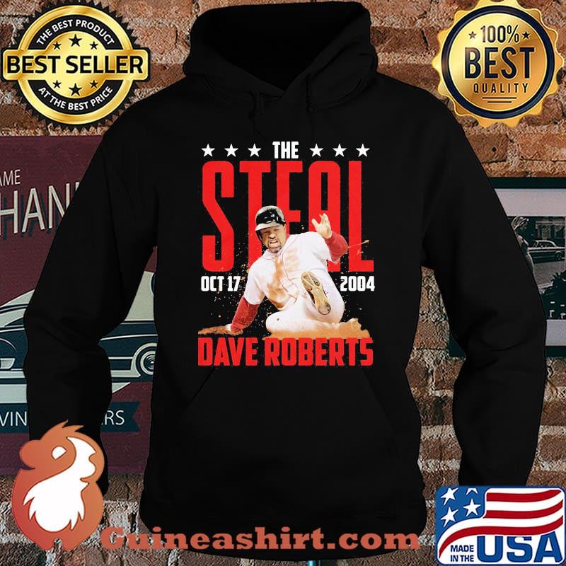 The steal october 17 2004 dave roberts los angeles dodgers baseball s Hoodie