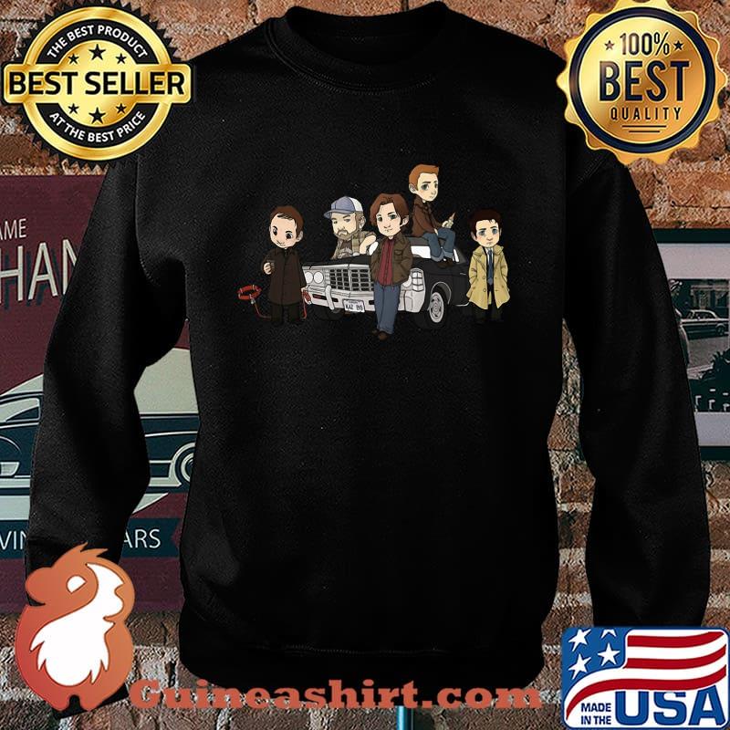 The supernaturals members chibi cartoon car s Sweater
