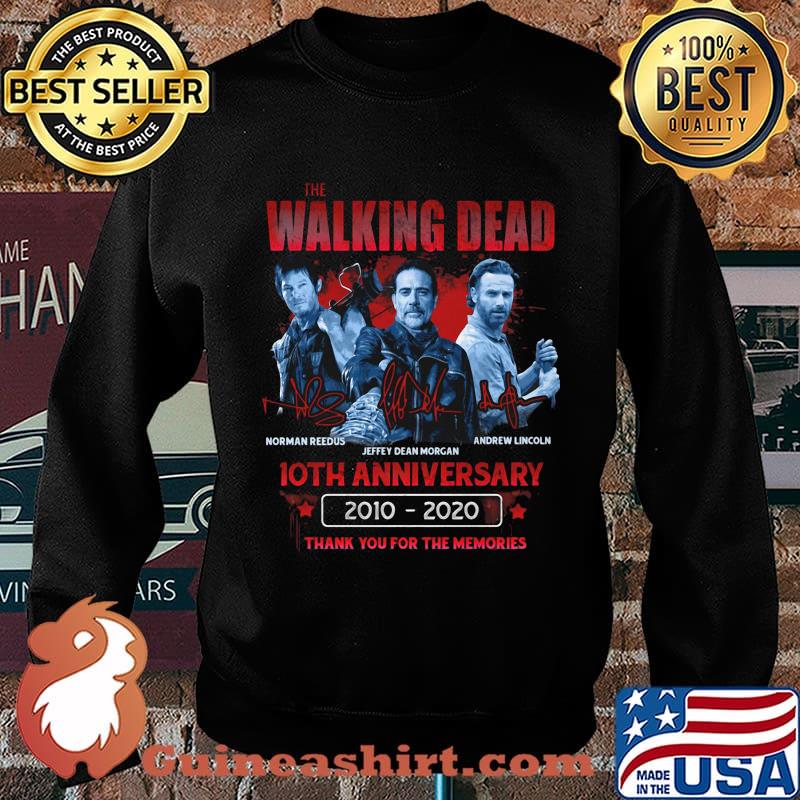 The walking dead 10th anniversary 2010 2020 thank you for the memories stars s Sweater