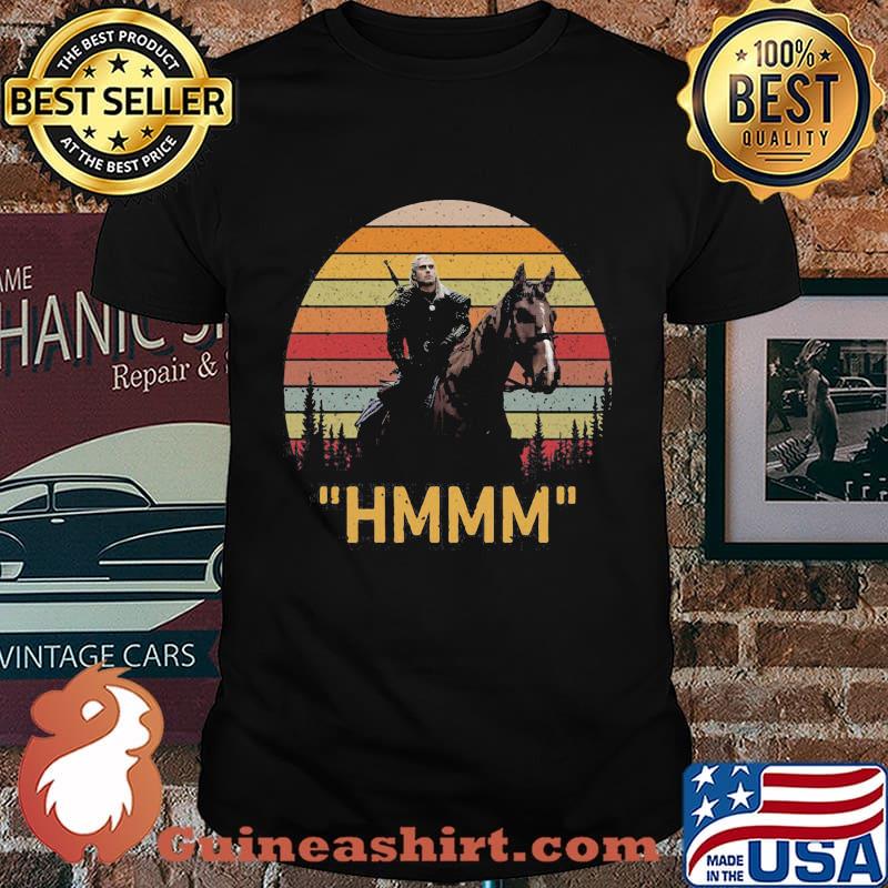 The witcher henry cavill hmmm vintage retro shirt