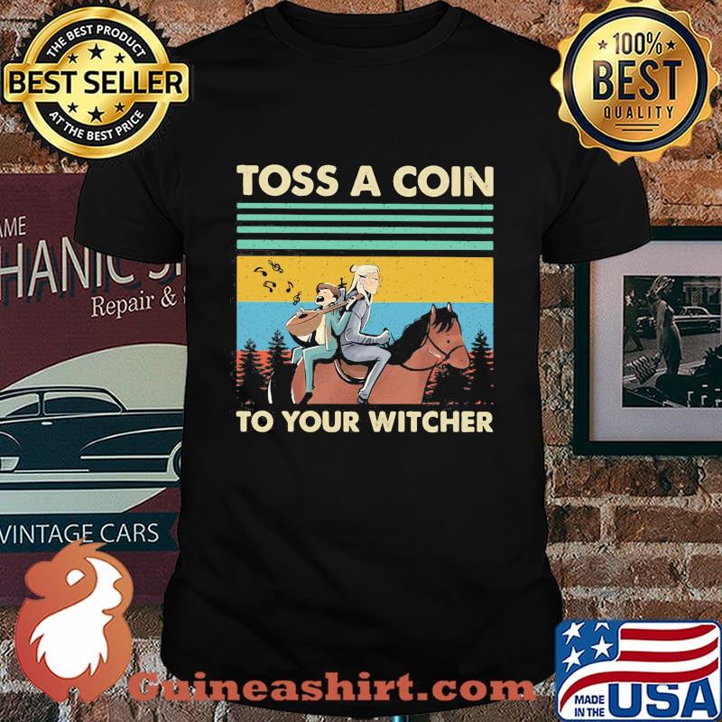 The witcher henry cavill toss a coin to your witcher vintage retro shirt