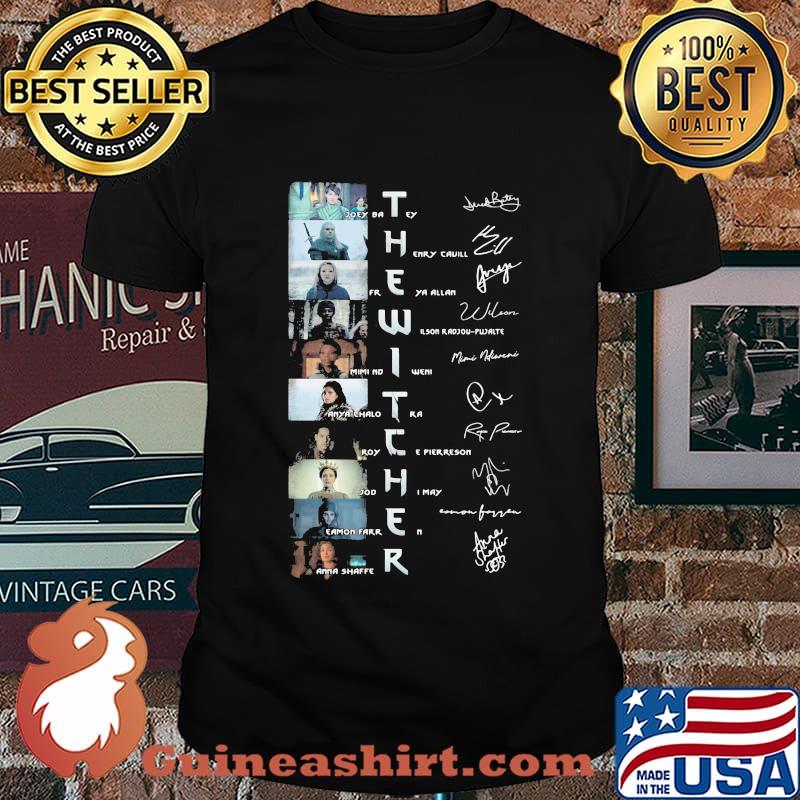 The witcher movie characters signatures shirt