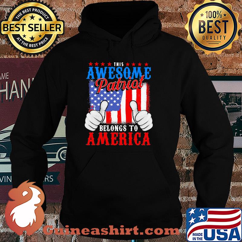 This awesome patriot belongs to american flag independence day s Hoodie
